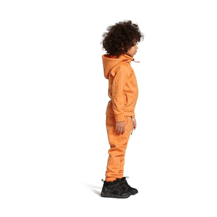 Didriksons Corin 7 FZ Jacket Kids Papaya Orange