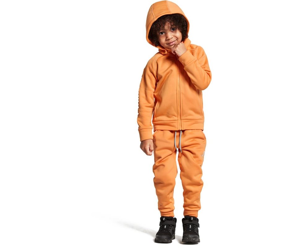 Shoppa Didriksons Corin 7 FZ Jacket Kids Papaya Orange - Addnature