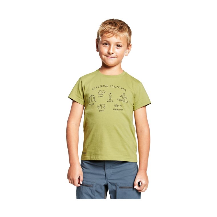 Didriksons Mynta Exp Smal T-Shirt Kids Fern Green