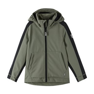 Reima Sipoo Softshell Jacket Boys Greyish Green