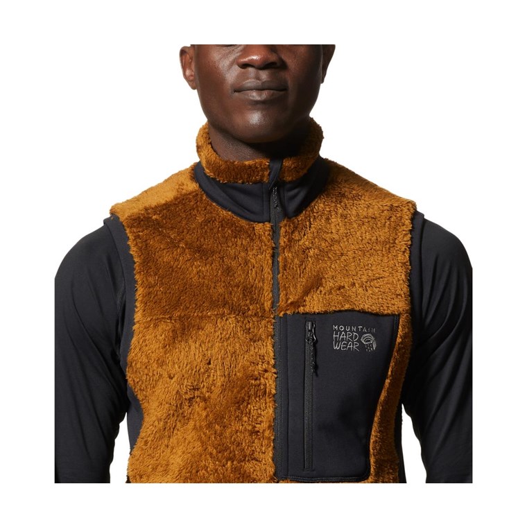 Mountain Hardwear Polartec High Loft Vest Men Golden Brown