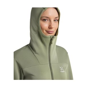 Haglöfs Willow Mid Hooded Jacket Women Thyme Green