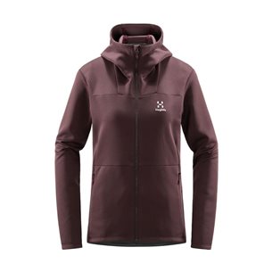 Haglöfs Willow Mid Hooded Jacket Women Burgundy Brown