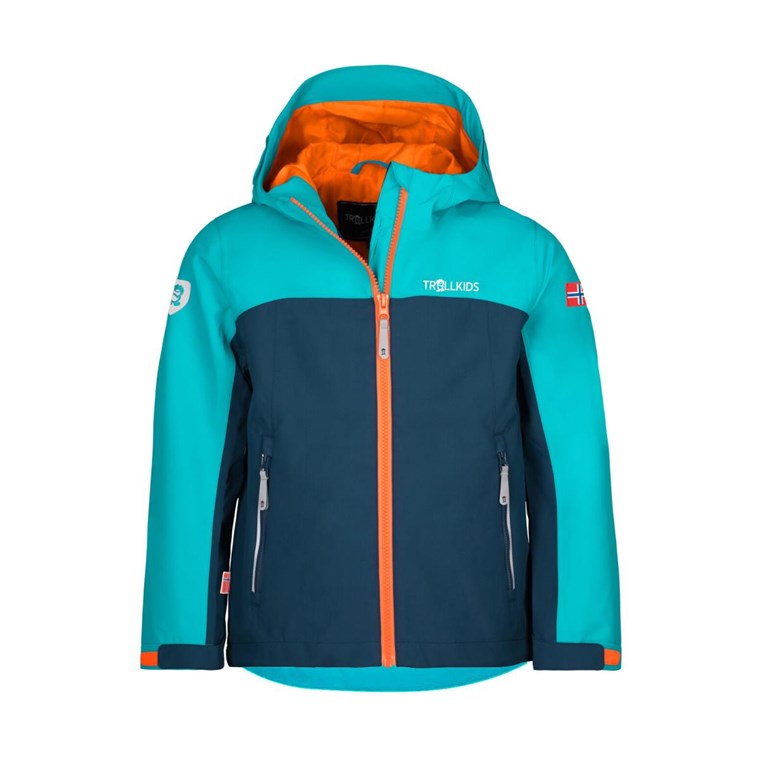 TROLLKIDS Telemark Jacket Kids Lake Blue/Mystic Blue