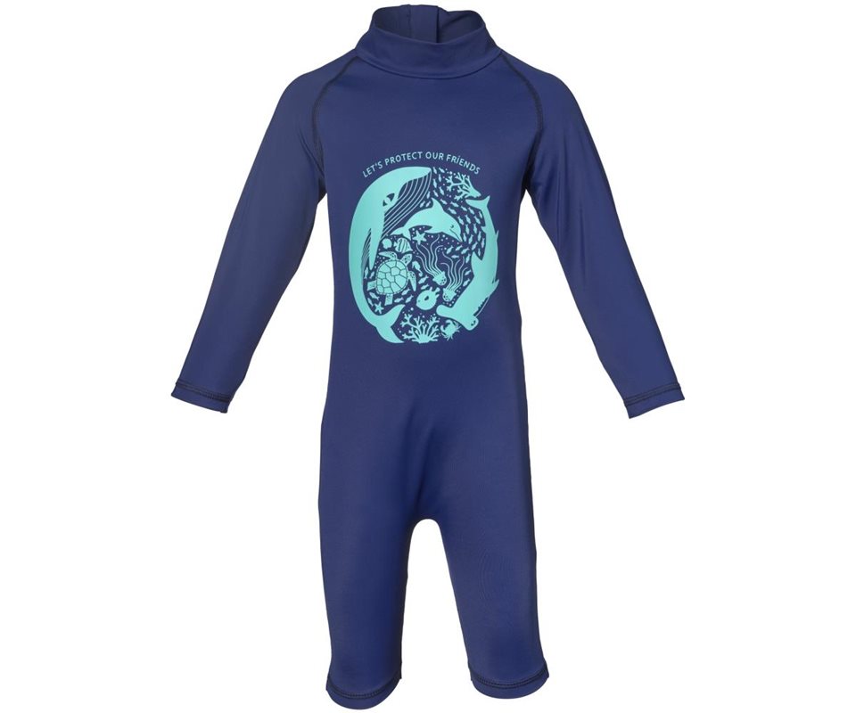 Isbjörn Dolphine Sun Jumpsuit Kids Navy