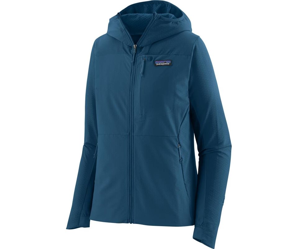 Patagonia R1 CrossStrata Hoody Women Lagom Blue