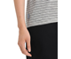 Icebreaker Merino Linen Stripe SS Tee Women Snow/Black