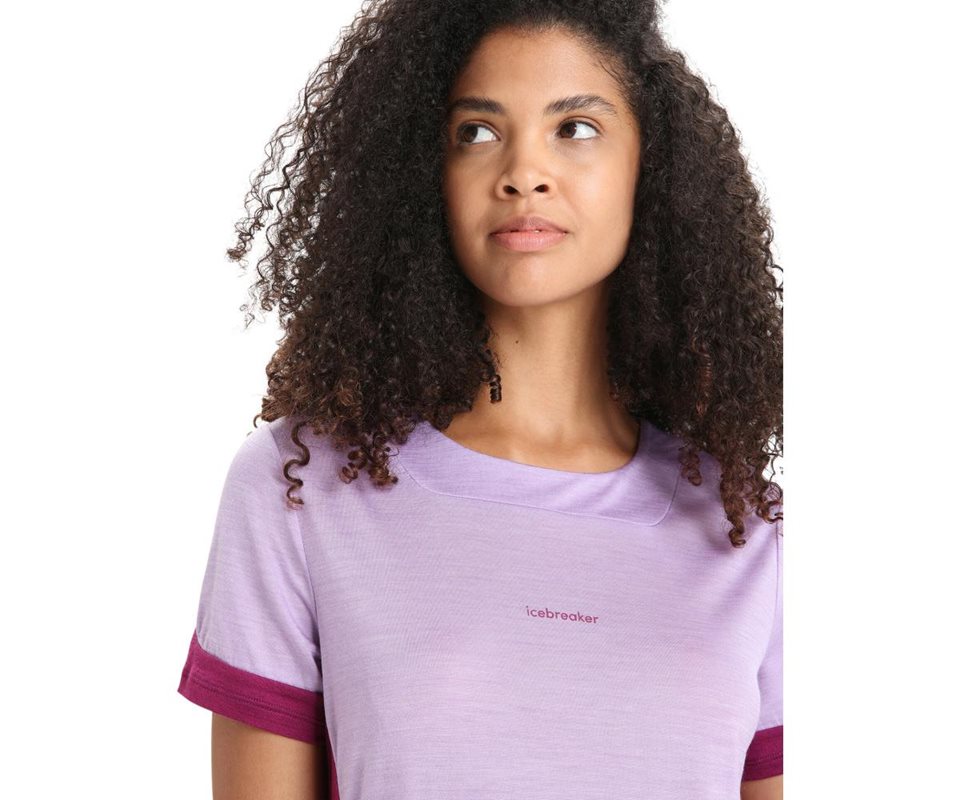 Icebreaker ZoneKnit SS Tee Women Purple Gaze/Go Berry