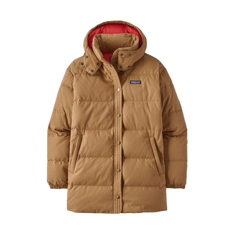 Patagonia Cotton Down Parka Women Nest Brown