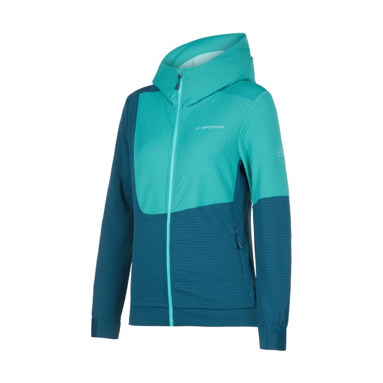 La Sportiva Mood Hoody Women Storm Blue/Lagoon