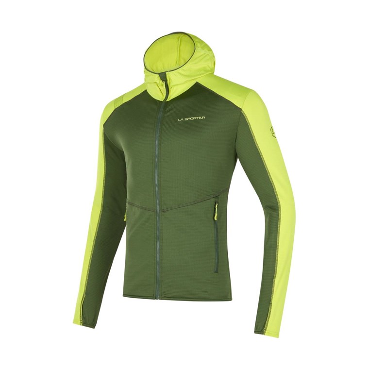 La Sportiva Upendo Hoody Men Forest/Lime Punch