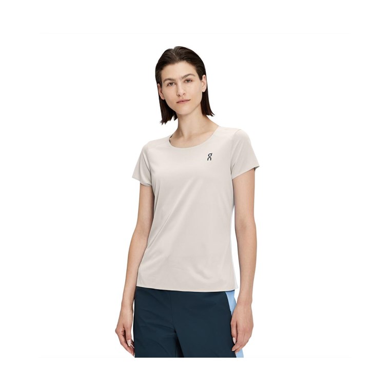 On Performance T-Shirt Women Pearl/Undyed/White