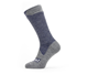 Sealskinz Waterproof All Weather Mid Socks Navy Blue/Grey Marl