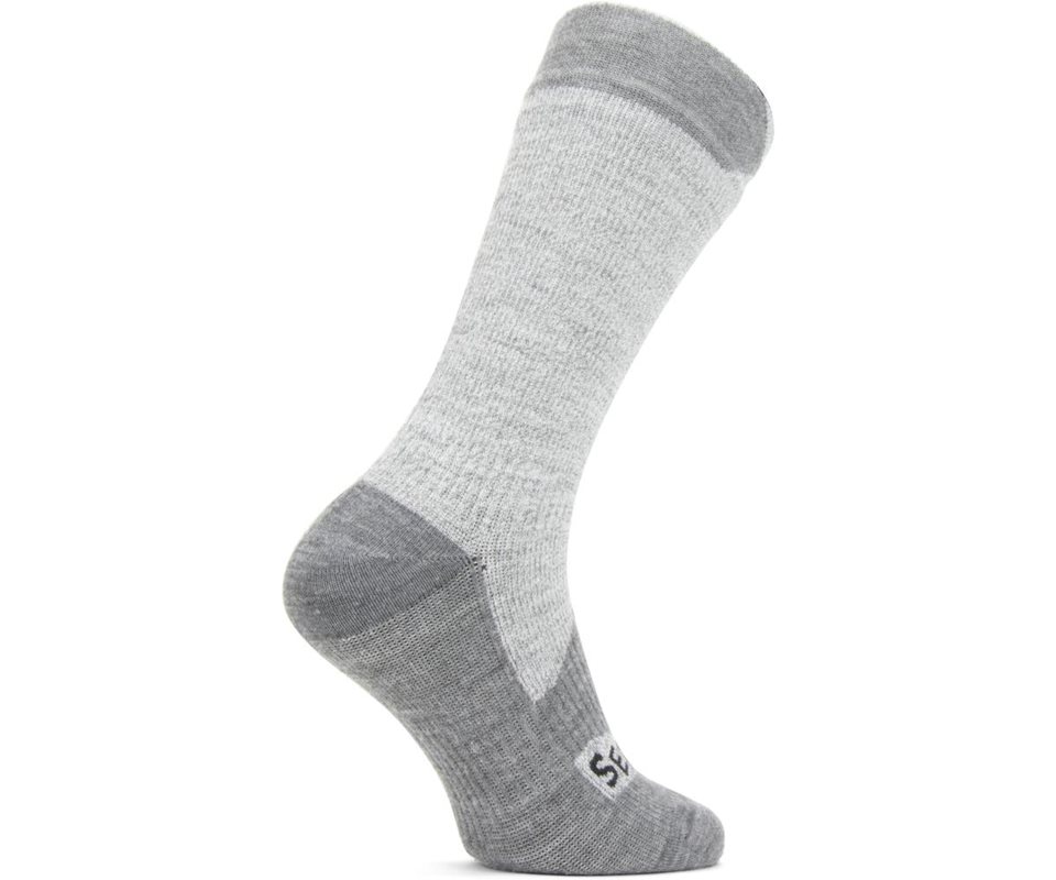 Sealskinz Waterproof All Weather Mid Socks Grey/Grey Marl