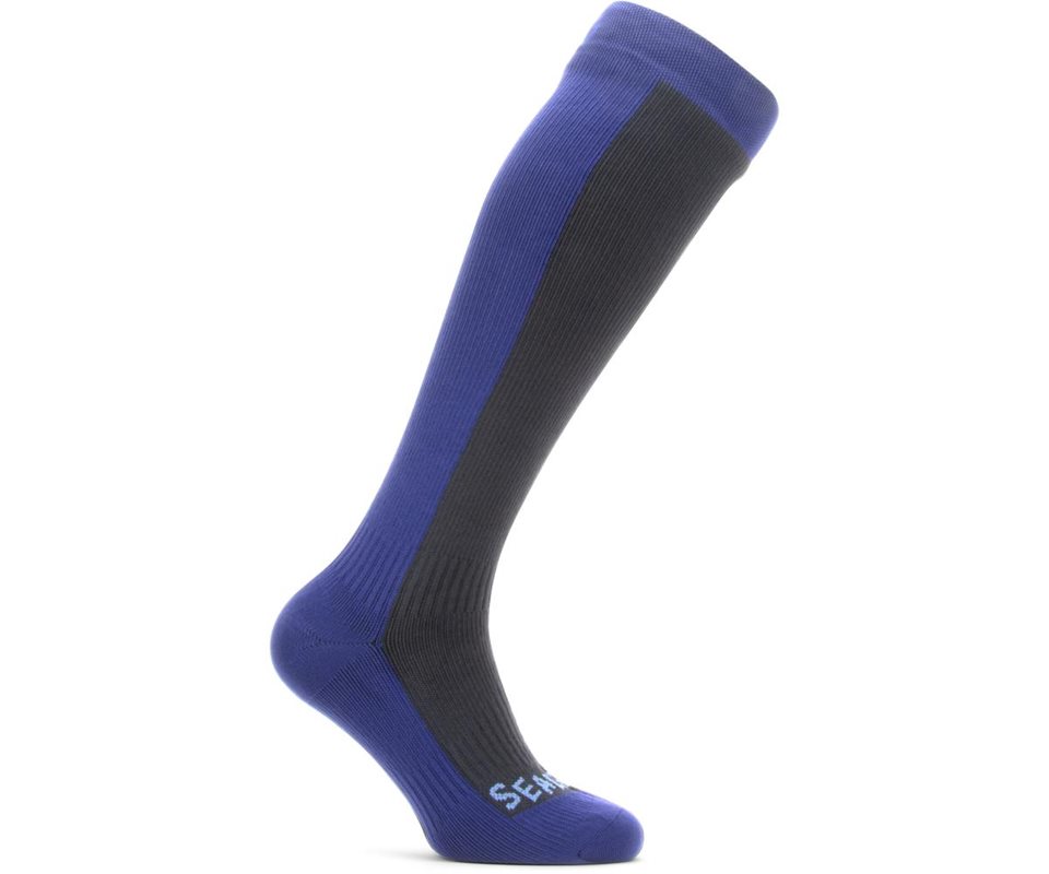 Sealskinz Waterproof Cold Weather Knee Socks Black/Navy Blue