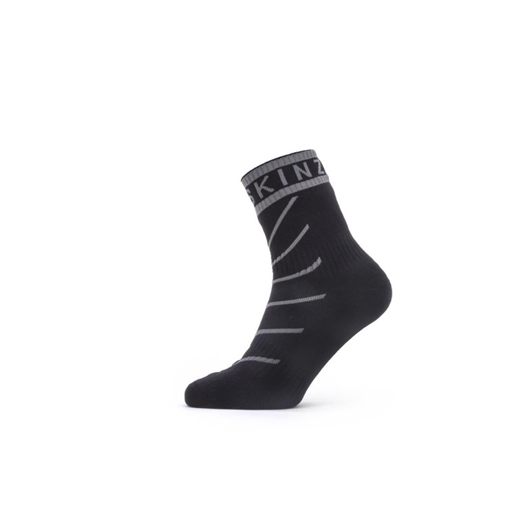 Sealskinz Waterproof Warm Weather Ankle Socks with Hydrostop Black/Grey