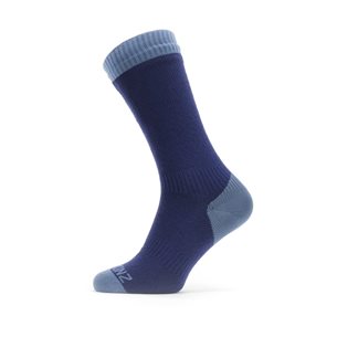 Sealskinz Waterproof Warm Weather Mid Length Socks Navy Blue