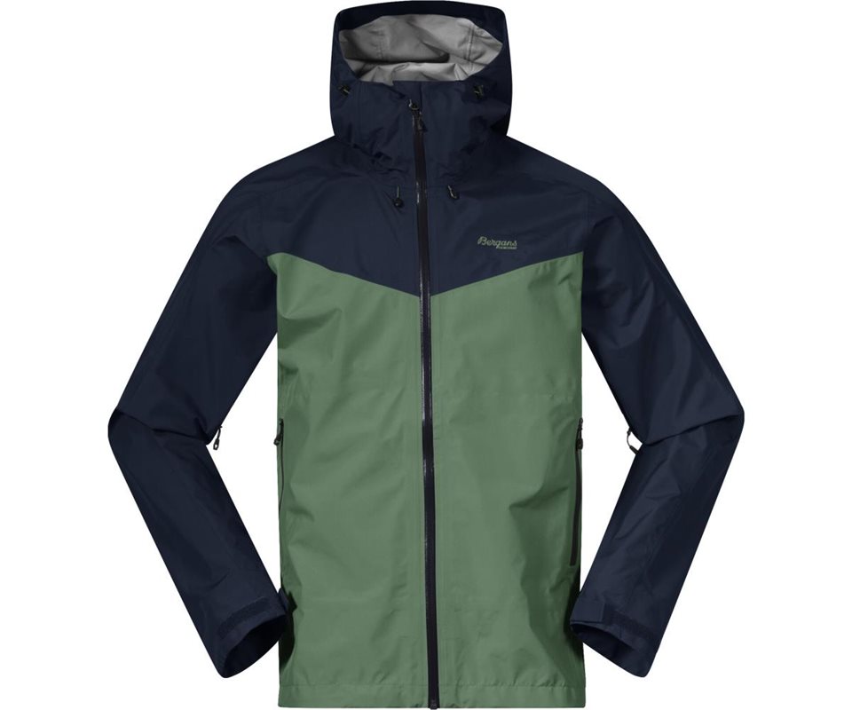 Bergans Skar Light 3L ShellJacket Men Dark Jade Green/Navy Blue