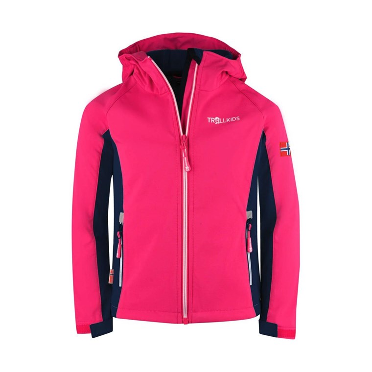 TROLLKIDS Kristiansand Jacket Girls Navy/Magenta