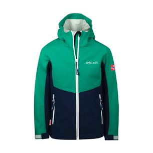 TROLLKIDS Kristiansand Jacket Kids Pepper Green/Navy/Cloudy Grey