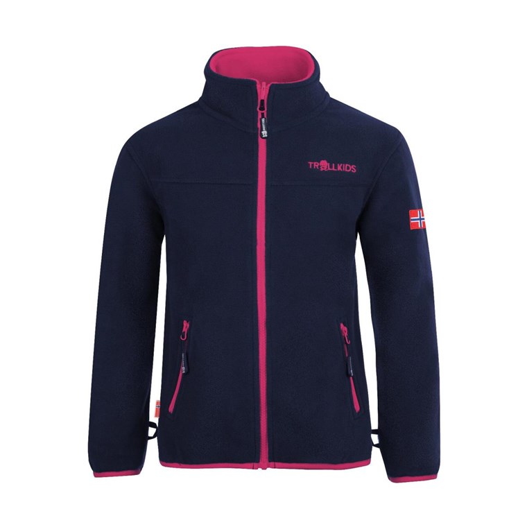 TROLLKIDS Oppdal XT Jacket Girls Navy/Magenta