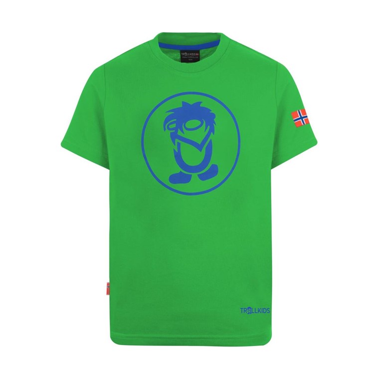 TROLLKIDS Troll T-Shirt Kids Bright Green/Blue