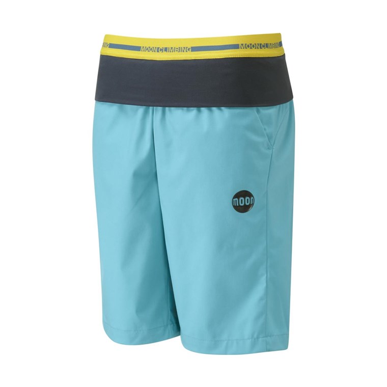 Moon Climbing Samurai Shorts Women Bluebird