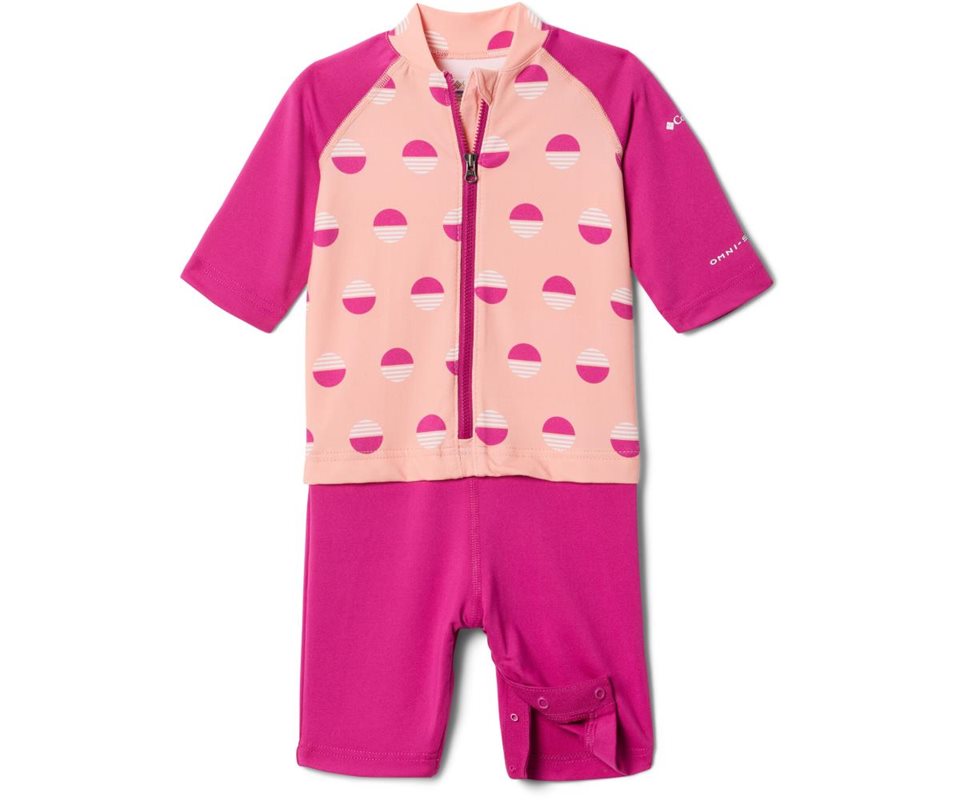 Columbia Sandy Shores Sunguard Suit Infant Coral Reef Sundaze/Wild Fuchsia