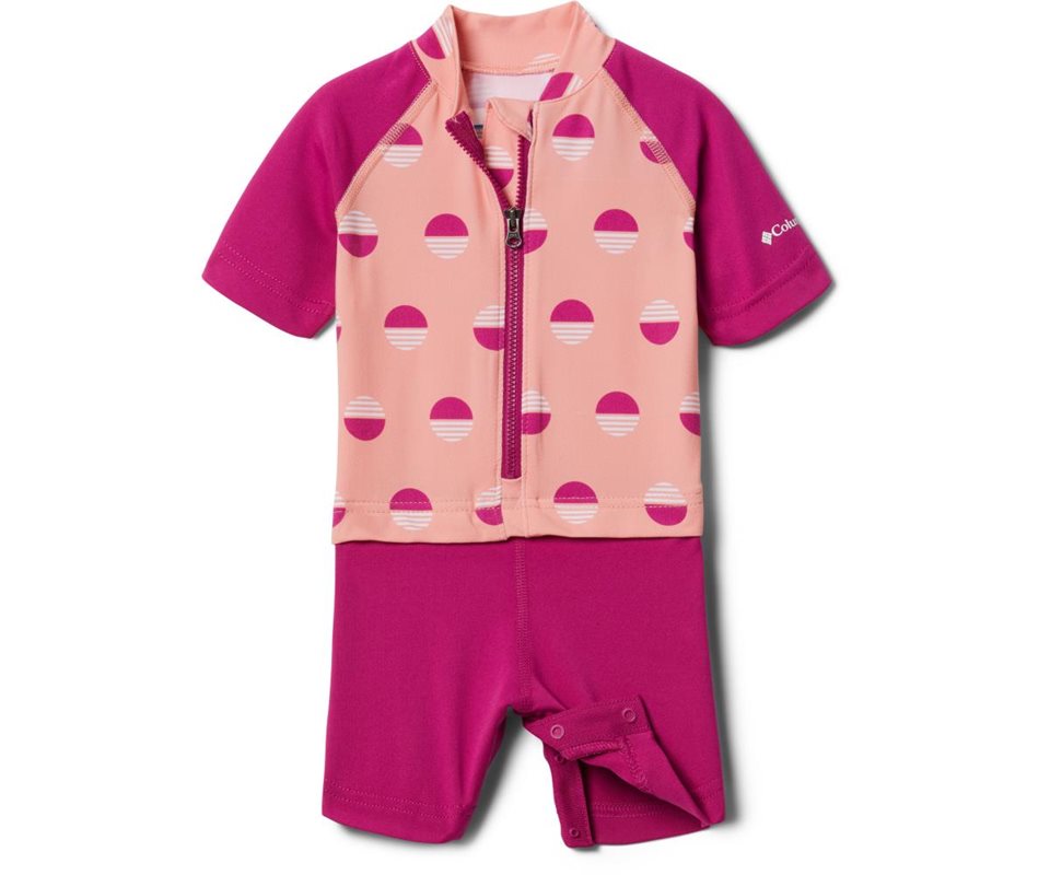 Columbia Sandy Shores Sunguard Suit Toddler Coral Reef Sundaze/Wild Fuchsia