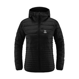 Haglöfs Micro Nordic Down Hooded Jacket Women True Black