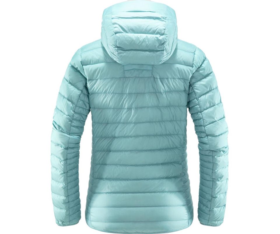 Haglöfs Micro Nordic Down Hooded Jacket Women Frost Blue