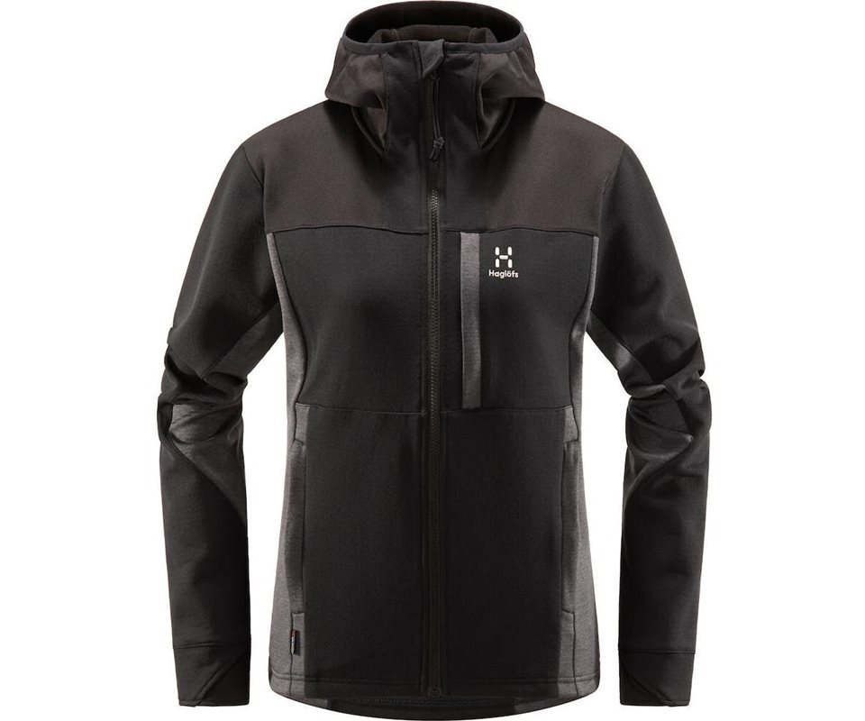 Haglöfs Vassi Mid Hooded Jacket Women True Black/Magnetite