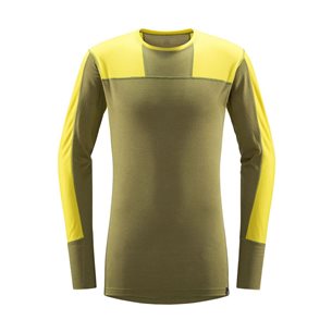 Haglöfs Natural Blend Tech Crew Neck LS Shirt Men Aurora/Olive Green