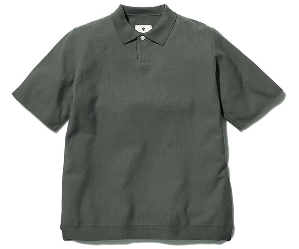 Snow Peak Co/Pe Dry Polo Shirt Men Khaki