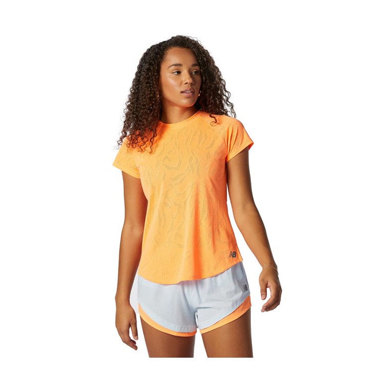 New Balance Q Speed Fuel Jacquard Short Sleeve Shirt Women