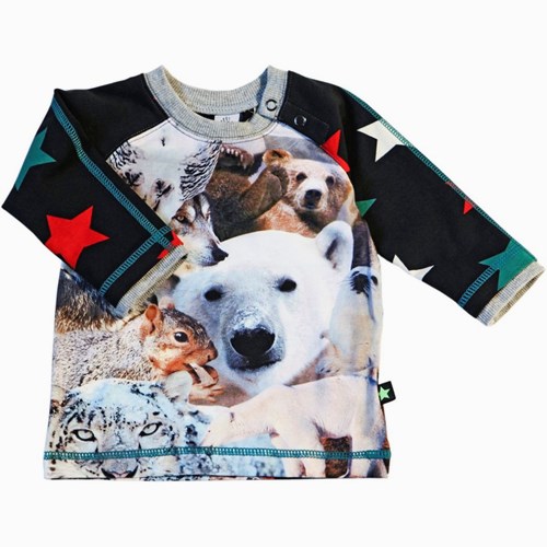 Molo T-shirt, Elton Snow animals