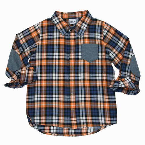 ebbe kids Skjorta, Dennis Shirt Check orange/blue