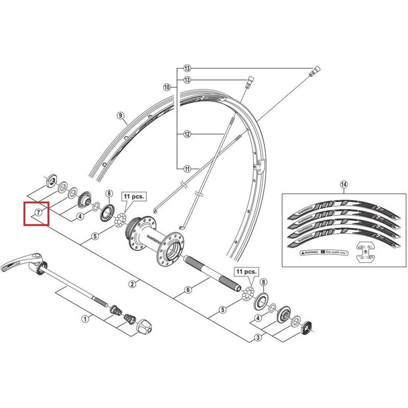 Conos Shimano Para Rueda Trasera WH-MT35 - Juego De Conos Derecho E Izquierdo, Repuesto Bicicleta