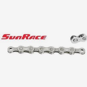 Sunrace Cykelkedja 10-Del 10Speed 116L M.Kedjelås Silver