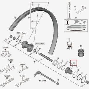 Shimano Complete Freewheel Body Wh-M8100