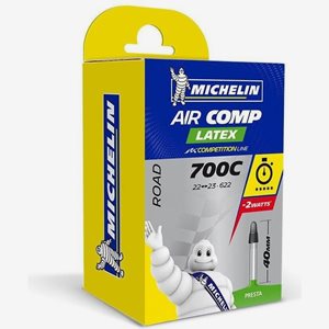 Michelin CykelslangAircomp Latex tube 18/25-622 Racerventil 40 mm Sva
