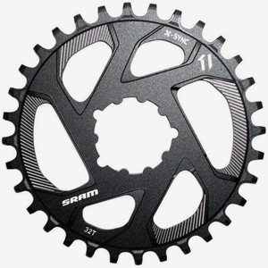 Sram Drev Dm 6 mm Offset 1X11-Speed X-Sync Alu 28 Black/Cnc Silver