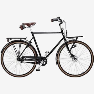 Skeppshult Herrcykel Natur Premium 7-Växlar 28 Tum Spegelsvart