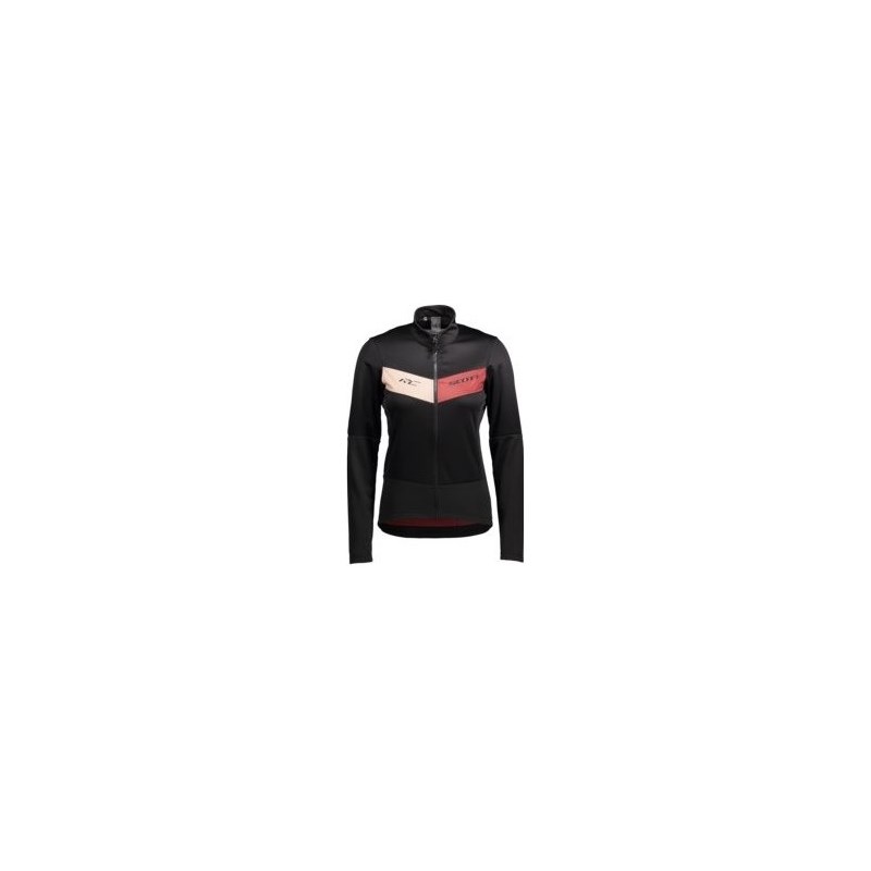 Scott Cykeljacka Dam Rc Warm Hybrid Wb Black/Ochre Red Svart/Röd