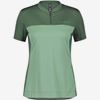 SCOTT Tröja Dam Trail Flow Zip SS Smoked Green/Glade Green