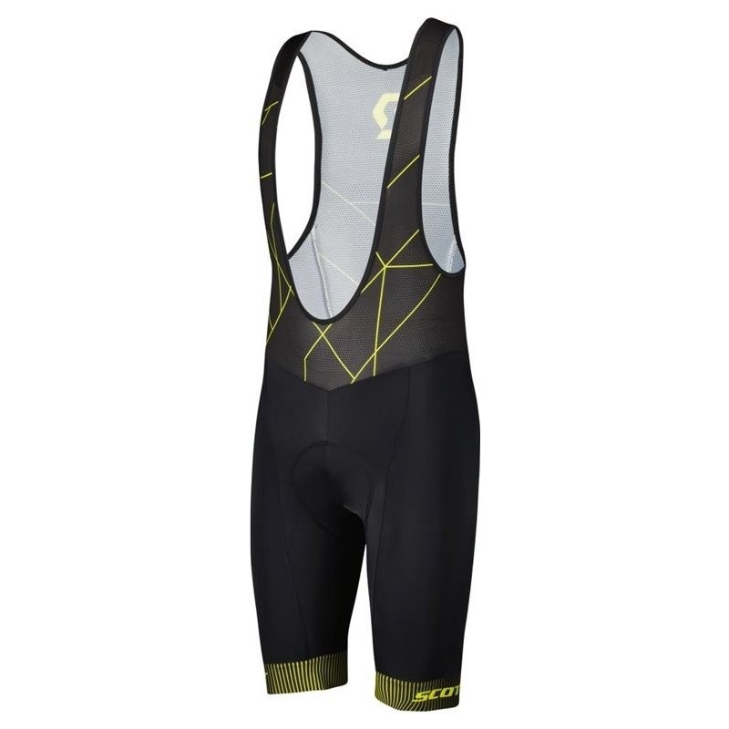 Scott Cykelshorts Bibshorts RC Team ++ Black/Sulphur Yellow Svart/Gul