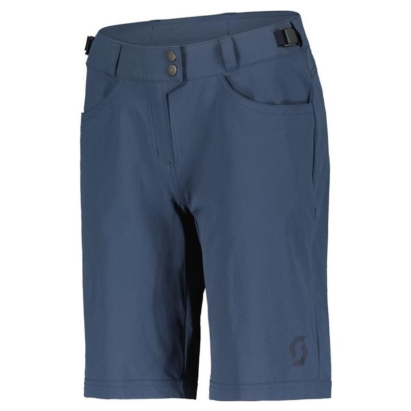 Scott Cykelshorts Dam Trail Flow Med pad Metal Blue