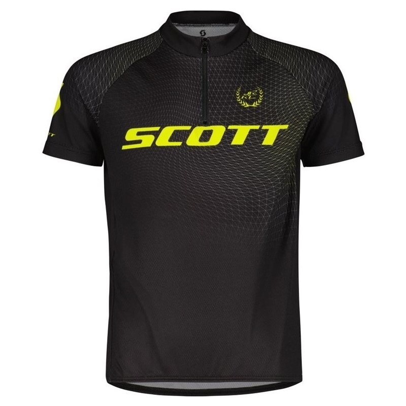 Scott Cykeltröja Barn RC Pro SS Black/Sulphur Yellow Svart/Gul