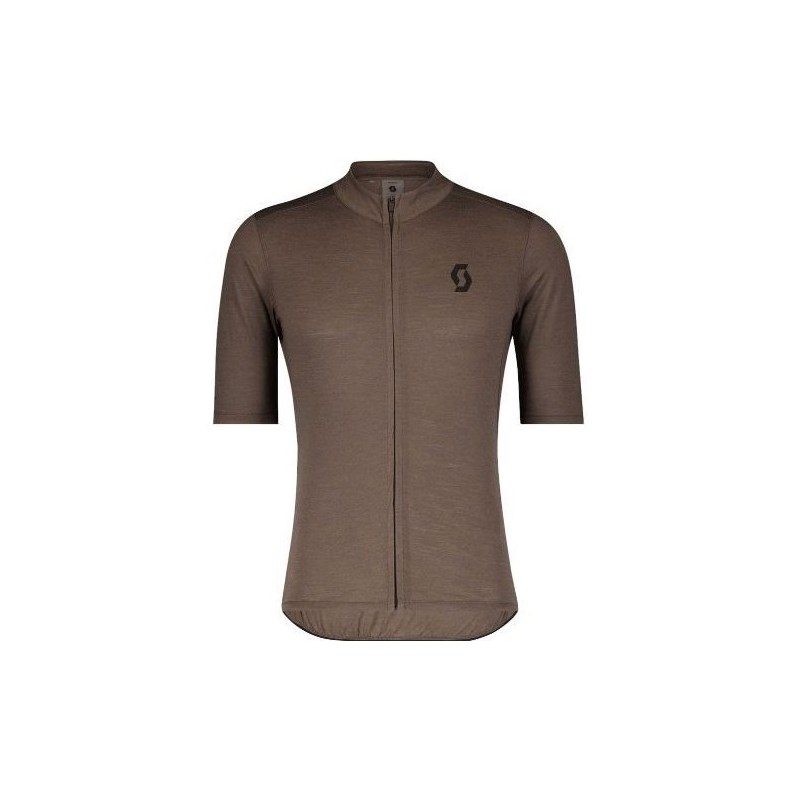 Scott Cykeltröja Gravel Merino SS Shadow Brown/Black