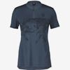 Scott Cykeltröja Dam Trail Flow Zip SS Metal Blue/Dark Blue
